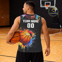 Load image into Gallery viewer, Funny Colorful Paint Splash Basketball Shirt Custom Name And Number Best Basketball Team Jersey TDM5673