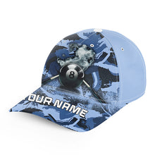 Load image into Gallery viewer, Personalized 8 Ball Pool Smoke Billiard Caps For Player, Top Hats Billiard Snooker Baseball Cap TDM1966