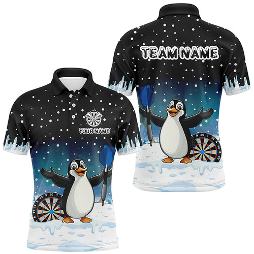 Funny Snow Winter Darts Shirts For Men Custom Darts Jerseys, Christmas Gifts For Darts Lover TDM2685