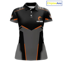 Load image into Gallery viewer, 8 Ball Billiard Jerseys For Women Custom Polo &amp; Quarter-Zip Billiard Shirts, Pool Team Shirt|Orange TDM5881
