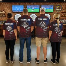 Load image into Gallery viewer, Retro Texas Flag Darts Shirt For Women Custom Patriotic Texas Darts Team Jersey Polo &amp; 1/4 Zip TDM5417