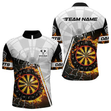 Load image into Gallery viewer, Personalized Dartboard Fire Break Glass Dart Shirts For Men Darts Jerseys TDM3607