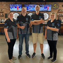 Load image into Gallery viewer, Personalized Holographic Darts Jersey Custom Darts Shirt For Women Team Polo &amp; Quarter Zip Shirt TDM6126