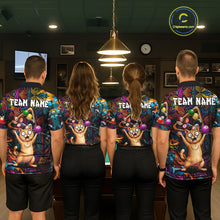 Load image into Gallery viewer, Colorful Billiard Jersey Custom Funny Cat Graffiti Billiard Polo &amp; Quarter Zip Shirts For Women TDM6564