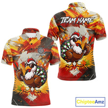 Load image into Gallery viewer, Personalized Funny Turkey Dartboard Shirt For Men Custom Thanksgving Darts Jersey, Darts Gift TDM5050