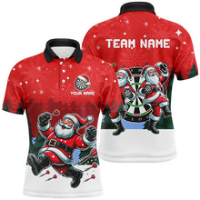 Load image into Gallery viewer, Funny Santa Playing Darts Red Christmas Dart Shirts For Men Custom Christmas Darts Gifts Outfit TDM2834