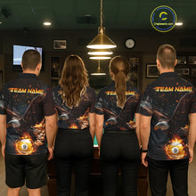 Load image into Gallery viewer, Custom Fire 8 Ball &amp; 9 Ball Pool Eagle Billiard Shirt For Women, Billiard Team Jersey Polo &amp; 1/4 Zip TDM6409