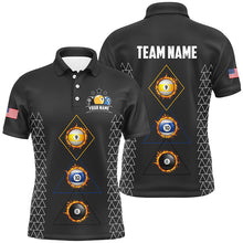 Load image into Gallery viewer, Personalized Billiard 8 Ball 9 Ball &amp; 10 Ball Shirts For Men, Unique Team Jerseys Billiard Shirts TDM1711