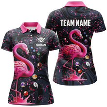 Load image into Gallery viewer, Pink Grunge Flamingo Billiard Balls 3D Pool Shirts For Women Custom Billiard Team Jerseys Apparel TDM2118