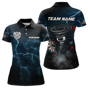 Personalized Thunder Lightning Tornado Custom Funny Dart Shirts For Women, Cool Dart Team Jerseys TDM3109