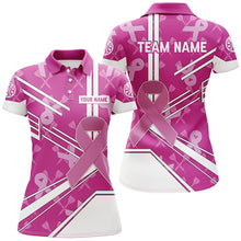 Load image into Gallery viewer, Pink Ribbon Breast Cancer Awareness Custom Darts Shirts For Women, Pink Darts Team Jersey, Dart Gifts TDM2624