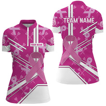 Load image into Gallery viewer, Pink Ribbon Breast Cancer Awareness Custom Darts Shirts For Women, Pink Darts Team Jersey, Dart Gifts TDM2624