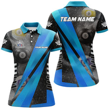 Load image into Gallery viewer, Best Custom Billiard Jerseys Uniform For Women, Personalized Tournament Billiard Shirts |Blue TDM2142