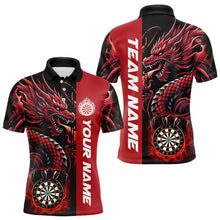 Load image into Gallery viewer, Custom Dragon Dart Shirts For Men, Personalized 3D Dart League Uniform Best Dart Jerseys |Red TDM3136