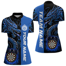 Load image into Gallery viewer, Custom Dragon Dart Shirts For Women, Personalized 3D Dart League Uniform Best Dart Jerseys |Red TDM3137