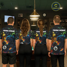Load image into Gallery viewer, Personalized Colorful Splash Panther Billiard Shirt For Women Custom Funny 8 Ball Pool Team Jersey TDM5380