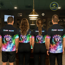 Load image into Gallery viewer, Colorful 8 Ball Pool Icy Light Billiard Polo &amp; Quarter Zip For Women Custom Billiard Team Jerseys TDM5691