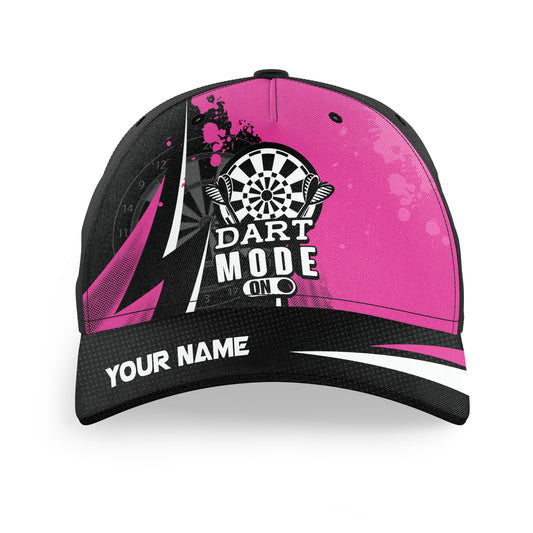 Personalized Pink Darts Mode On Baseball Darts Hats Custom Darts Caps For Player, Best Darts Gifts TDM1624