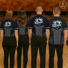 Load image into Gallery viewer, Personalized Holographic Bowling Jersey For Women Custom Bowling Team Shirts Polo &amp; Quarter Zip TDM6118