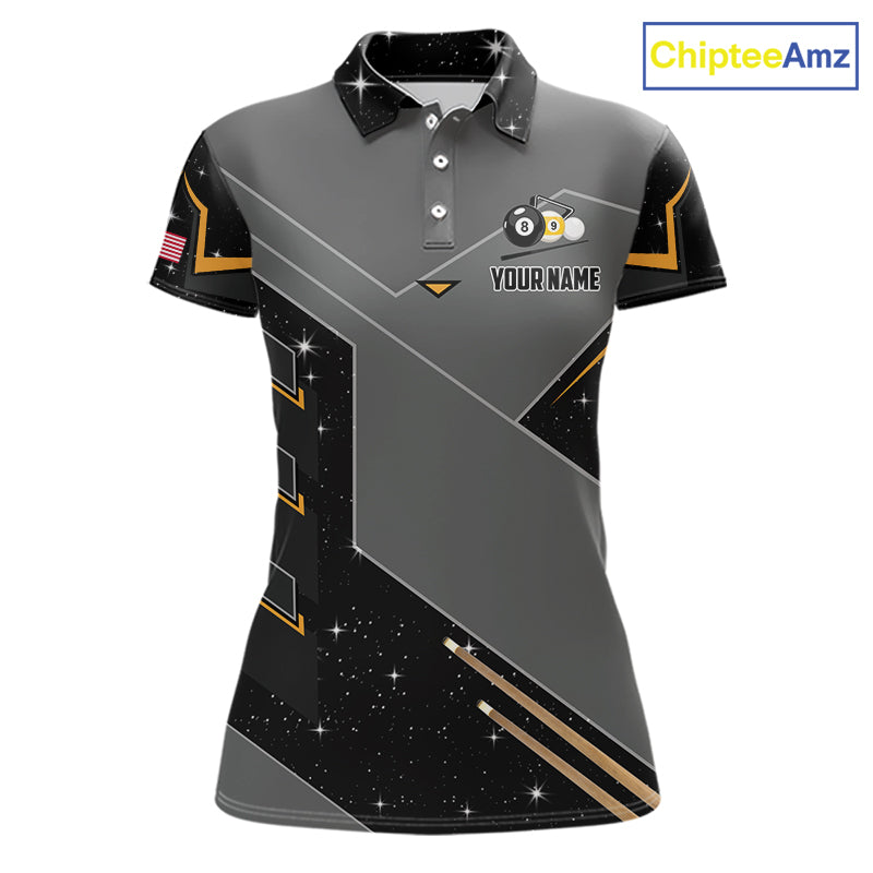Custom Yin and Yang 8 Ball 9 Ball Pool Polo Shirt Designed for Personalized Billiard League Team Jerseys with Artistic Performance Style and Modern Graphics
