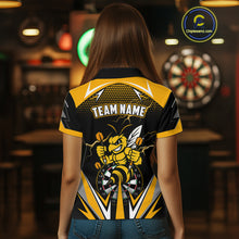 Load image into Gallery viewer, Personalized Funny Bee Lightning Darts Shirt For Women Custom Yellow Black Darts Jersey, Darts Gift TDM4738