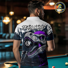 Load image into Gallery viewer, Personalized Sauropod 8 Ball Billiard Shirt For Men Custom Billiard Team Shirt, Pool Jersey|Purple TDM4768