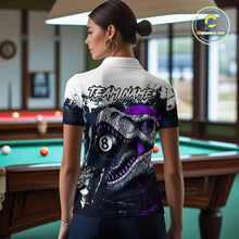 Load image into Gallery viewer, Personalized Sauropod 8 Ball Billiard Shirt For Women Custom Billiard Team Shirt, Pool Jersey|Purple TDM4768