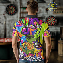 Load image into Gallery viewer, Funny Alligator Colorful Graffiti Style Custom Darts Shirt For Men Best Darts Jersey Team Outfit TDM4781