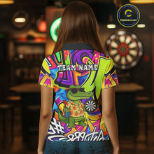 Load image into Gallery viewer, Funny Alligator Colorful Graffiti Style Custom Darts Shirt For Women Best Darts Jersey Team Outfit TDM4781