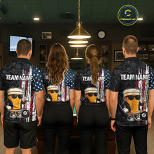 Load image into Gallery viewer, Vintage American Flag Funny Beer Billiard Shirt For Women Custom Patriotic 8 Ball Pool Team Jersey TDM5426