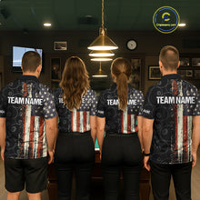 Load image into Gallery viewer, Vintage American Flag 8 Ball Pool Billiard Shirt For Men Custom Patriotic Billiard Team Jersey TDM5429