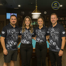 Load image into Gallery viewer, US Flag Grim Reaper 8 Ball Smoke Billiard Shirt For Men Custom Pool Jersey, Billiard Team Shirt TDM5611