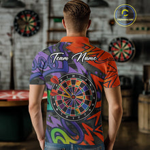 Load image into Gallery viewer, Funny Colorful Dartboard Graffiti Style Darts Shirt For Men Custom Darts Jersey, Darts Gifts TDM4901
