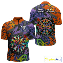 Load image into Gallery viewer, Funny Colorful Dartboard Graffiti Style Darts Shirt For Men Custom Darts Jersey, Darts Gifts TDM4901
