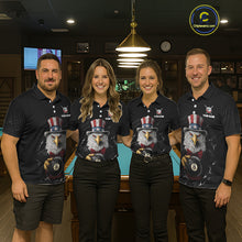 Load image into Gallery viewer, Red Dripping Patriotic Funny Eagle 8 Ball Men Billiard Pool Shirt Personalized Billiard Team Jerseys NYN2772