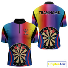 Load image into Gallery viewer, Persionalized Multi-Color Dartboards Dart Shirt For Men, Custom Dart Jerseys NYN0092