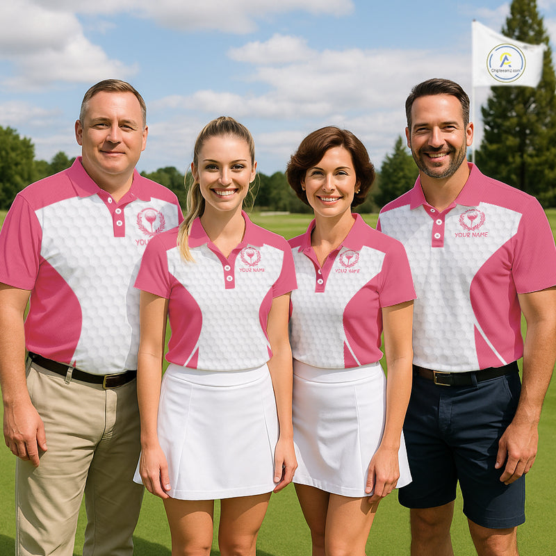 Mens Funny Golf Shirts Pub Flamingo Golf Clothing Custom Golf Team Polo, Golf Upf Shirts NYN2997