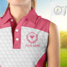 Load image into Gallery viewer, Womens Funny Golf Shirts Pub Flamingo Golf Clothing Custom Golf Team Sleeveless Polo, Golf Upf Shirts NYN2997