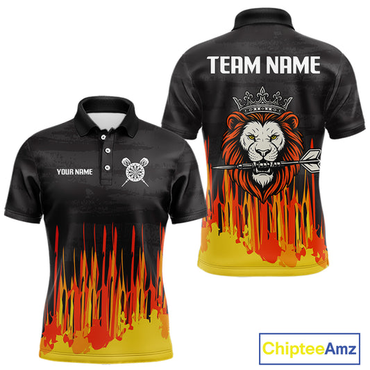 Multi-Color Crown Lion Dart Arrow Custom Dart Shirt For Men, Dart Team Jerseys NYN0109