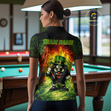 Load image into Gallery viewer, Red &amp; Green Shamrock Thunder Funny Pool 8 Ball Women Billiard Shirt Personalized Balls Billiard Shirts NYN2653