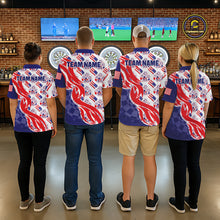 Load image into Gallery viewer, Custom America Flag Dart Polo &amp; Quarter-Zip Shirt For Men Patriotic USA Dart Jerseys NYN2824