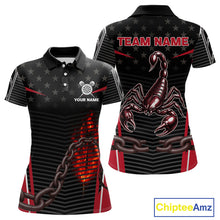 Load image into Gallery viewer, Custom Red Flames Scorpion Dart Arrow Darts Shirt For Women Dart Jersey Uniform NYN1048