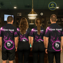 Load image into Gallery viewer, Pink Smokes Butterfly Pool 8 Ball Women's Billiard Team Shirt Custom Billiard Polo &amp; 1/4-Zip Attire NYN2505