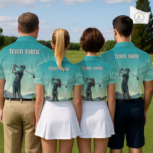 Load image into Gallery viewer, Funny Skeleton Golf Course Golf Polo Shirts For Men Personalized Team Name Golf Clothes NYN3252