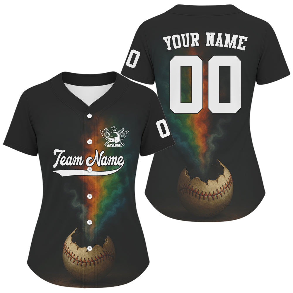Women's Baseball Jersey Personalized Grunge Patriotic Baseball, Baseball Shirt For Newborn NYN1113