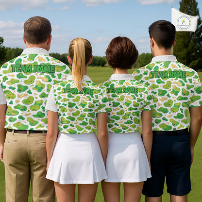 Personalized Mens Golf Polo Shirts Green Golf Courses Custom Name Golf Team Shirt, Golf Gifts NYN2880