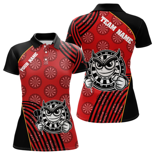 White And Black Dartboards Funny Dart Shirts For Women, Custom Dart Jerseys NYN0015