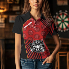 Load image into Gallery viewer, White And Black Dartboards Funny Dart Shirts For Women, Custom Dart Jerseys NYN0015