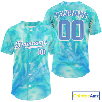 Blue Baseball Jerseys For Men Custom Colorful Funny Baseball Shirt, Youth Baseball Jersey NYN1207