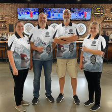 Load image into Gallery viewer, Cold Fierce Penguin Duo Play Darts Men Darts Polo Shirt Personalized Name For Darters NYN2356